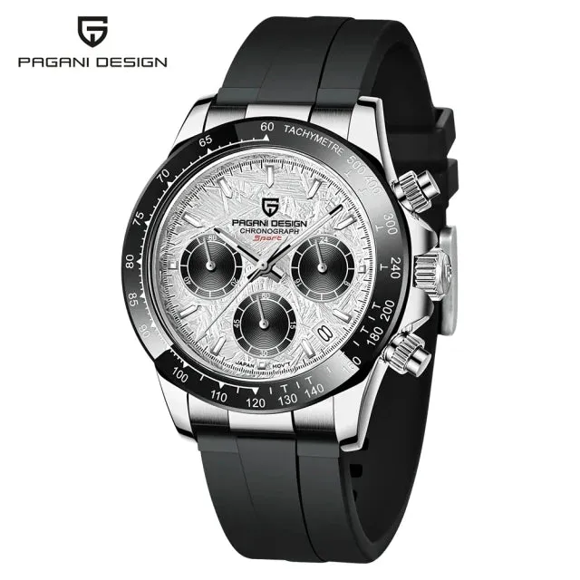 Men Quartz Watches Gold Watch VK63 Movement Sapphire Glass Men Watch