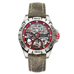 Men's Brand New Luxury Titanium Skeleton Automatic Mechanical Watch