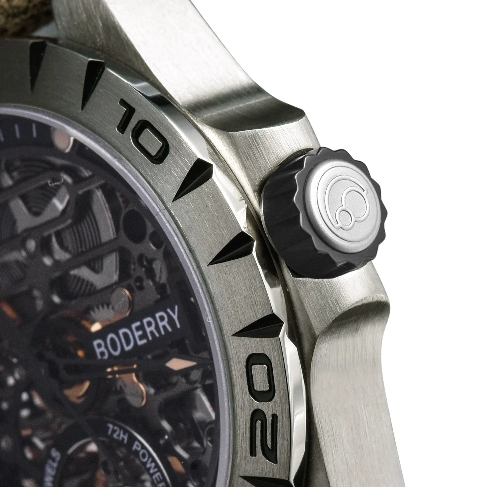 Men's Brand New Luxury Titanium Skeleton Automatic Mechanical Watch