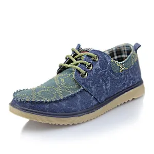 Men's Denim Canvas Lace Up