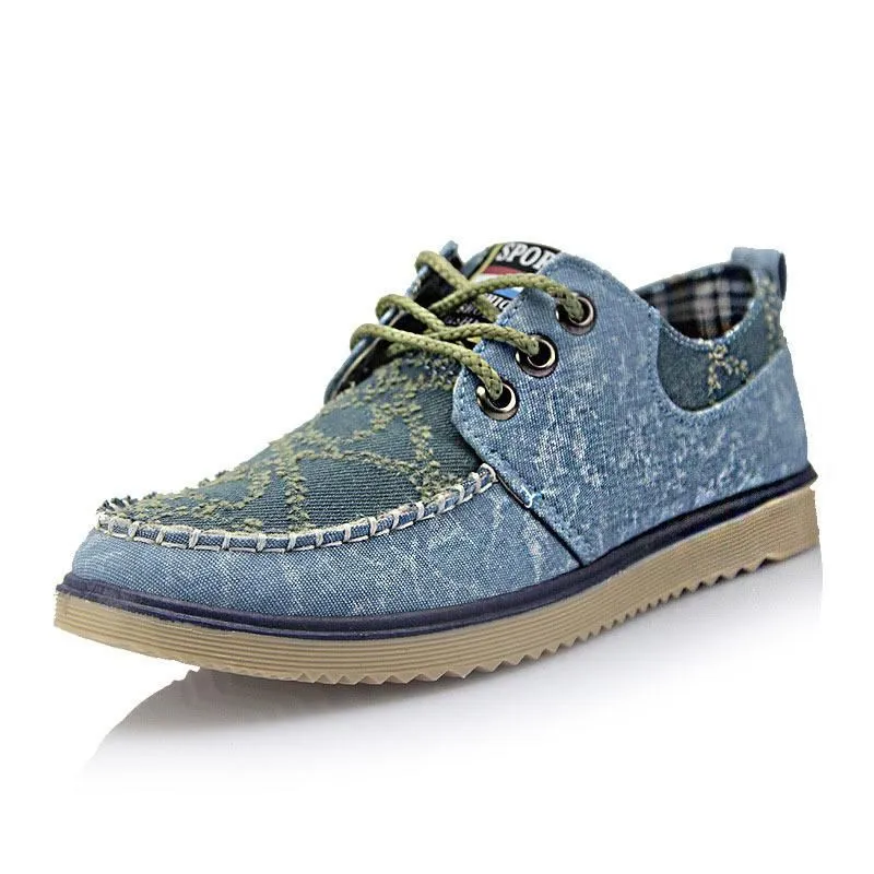 Men's Denim Canvas Lace Up