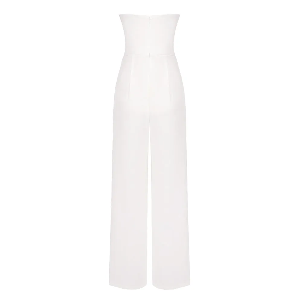 MESH PEARL JUMPSUIT TWO PIECE