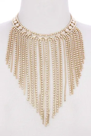Metal Waterfall Necklace