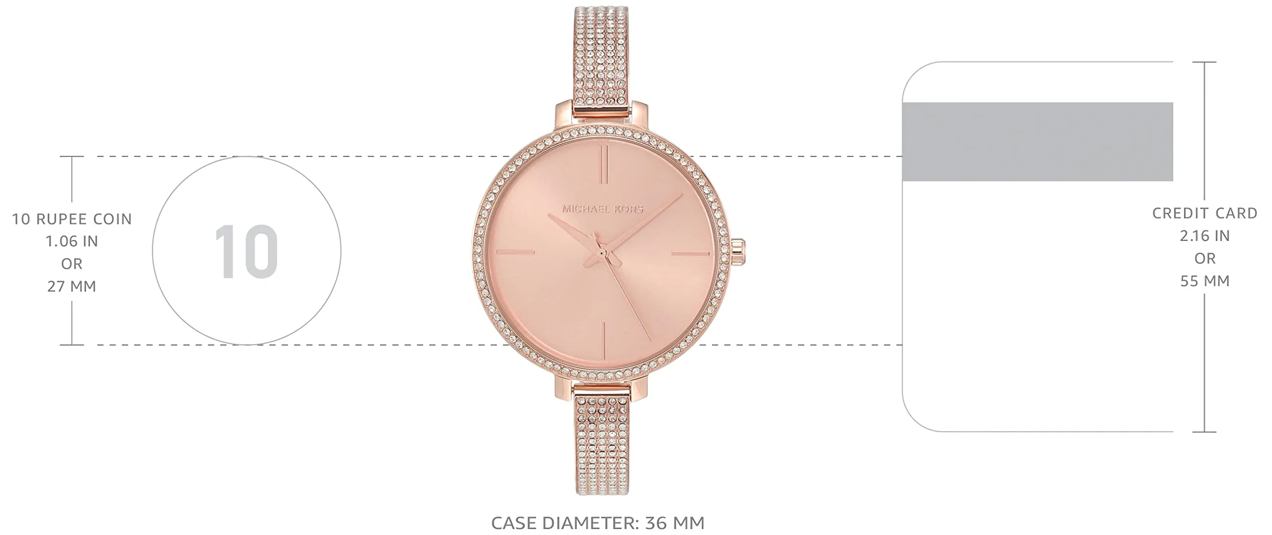 Michael Kors Jaryn Analog Gold Dial Women's Watch - MK3785