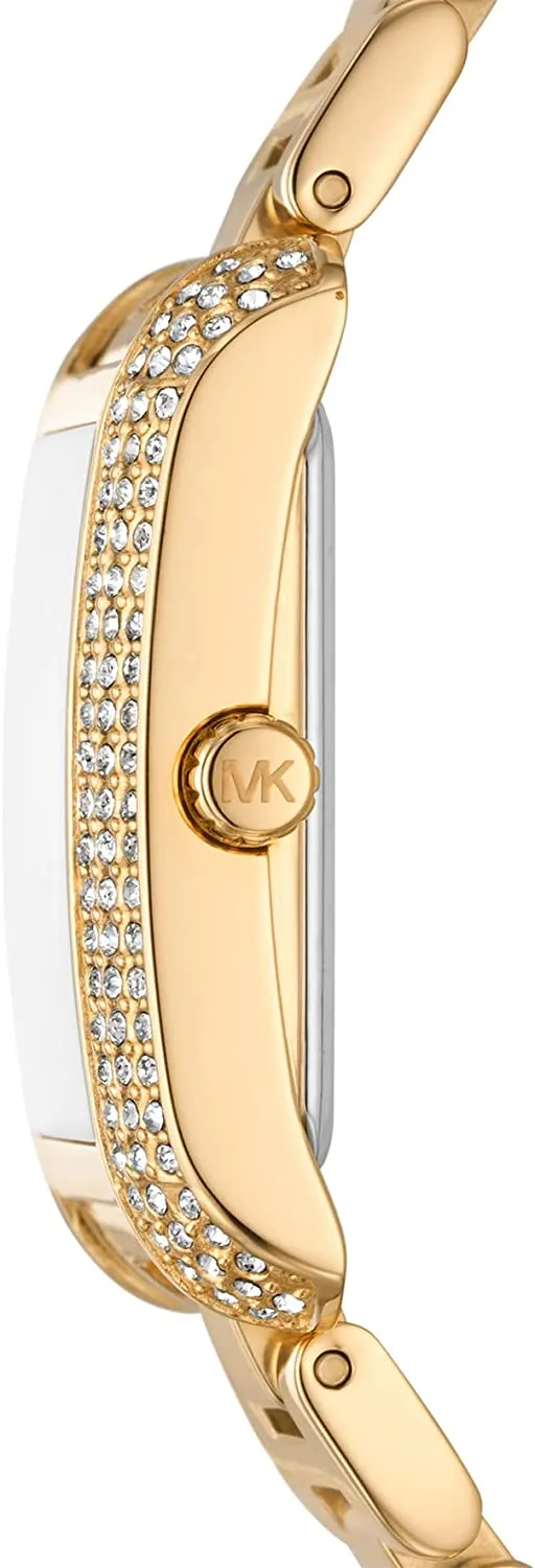 Michael Kors Watches Women's Emery Quartz Watch with Stainless Steel Strap, Gold, 18 (Model: MK4640)