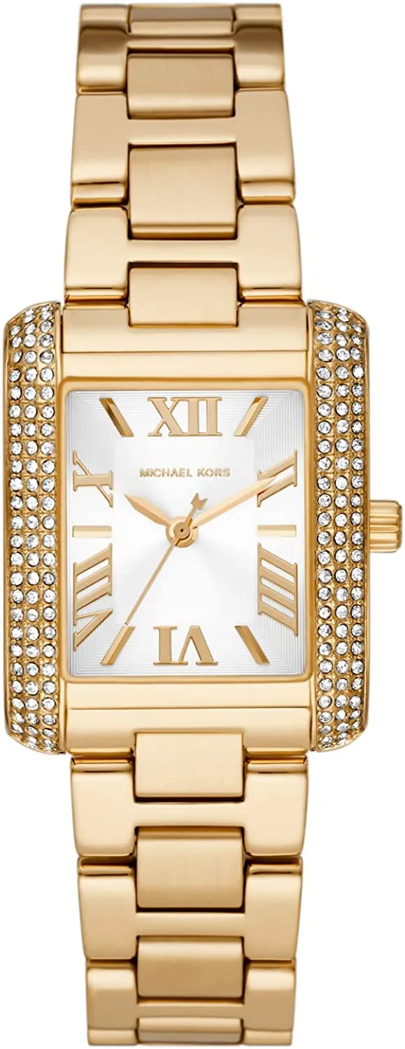 Michael Kors Watches Women's Emery Quartz Watch with Stainless Steel Strap, Gold, 18 (Model: MK4640)