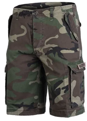 MIL-TEC prewash paratrooper cargo shorts