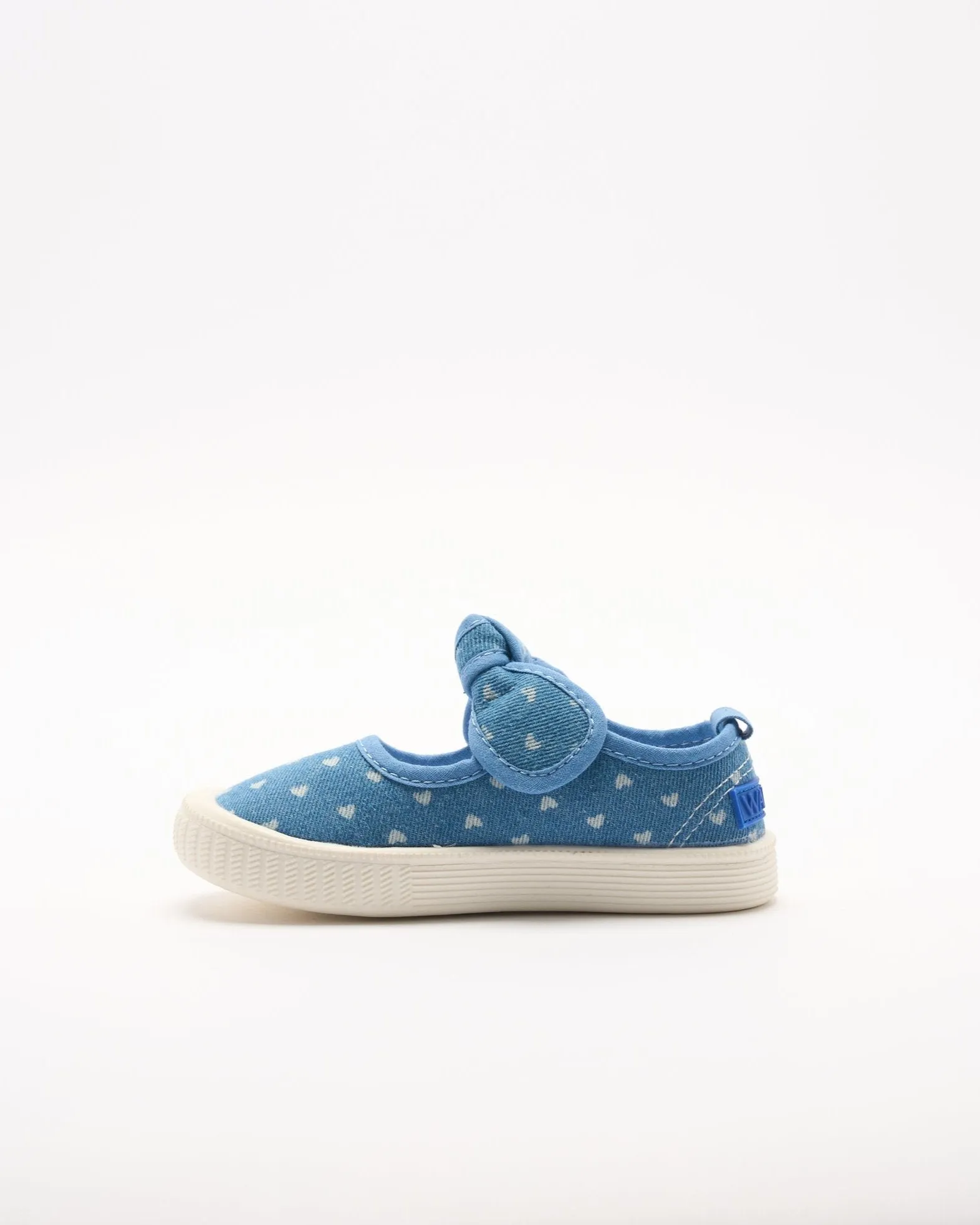 Millie Canvas - Denim Hearts