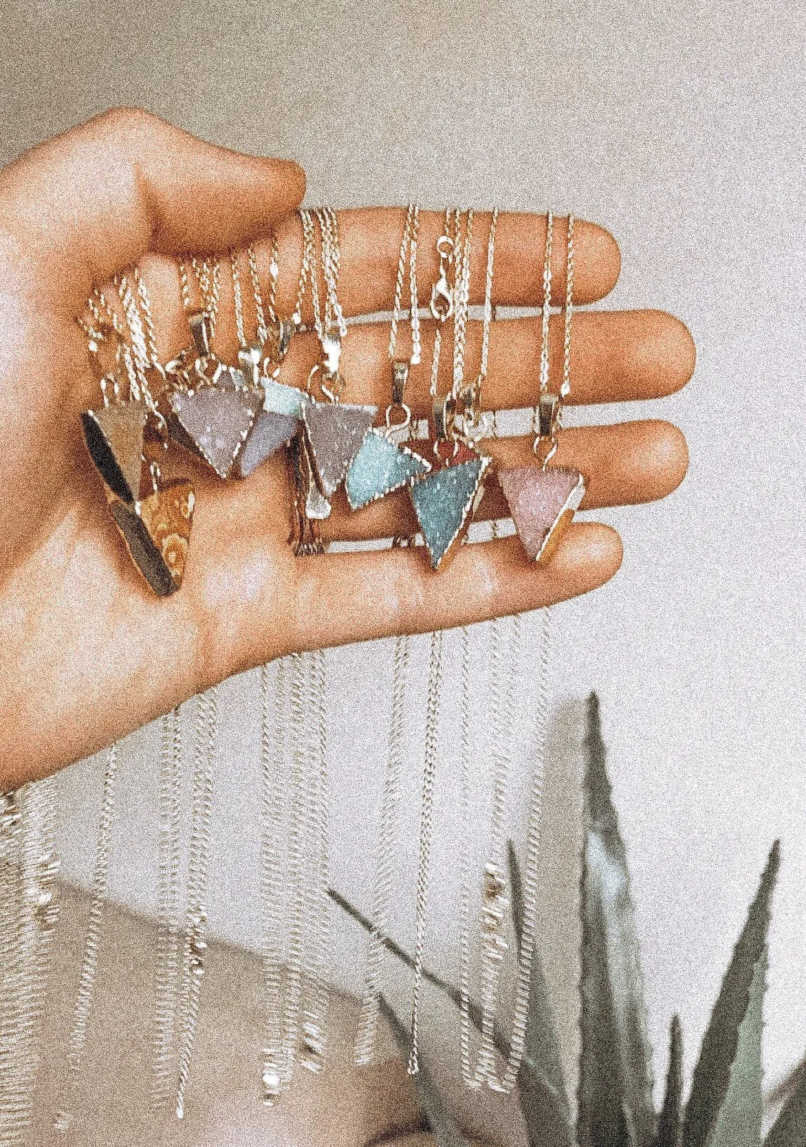Mini Triangle Diffuser Necklace