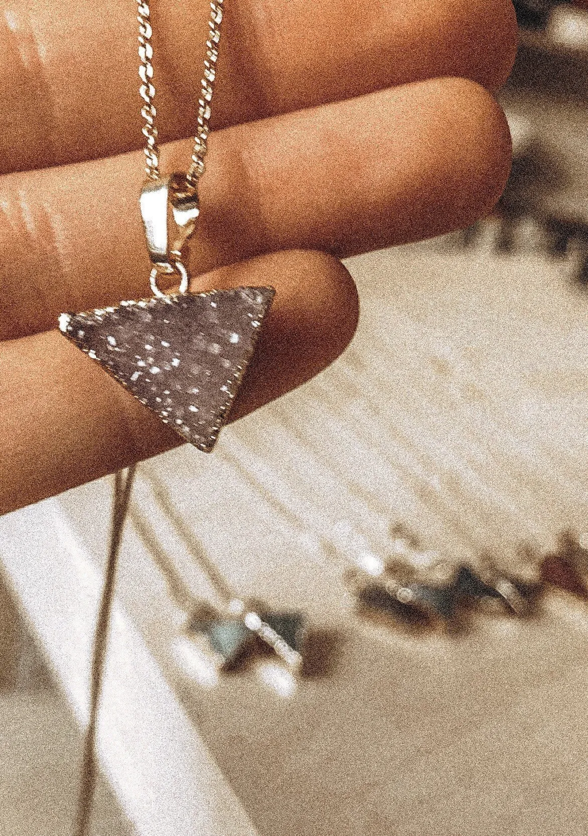 Mini Triangle Diffuser Necklace