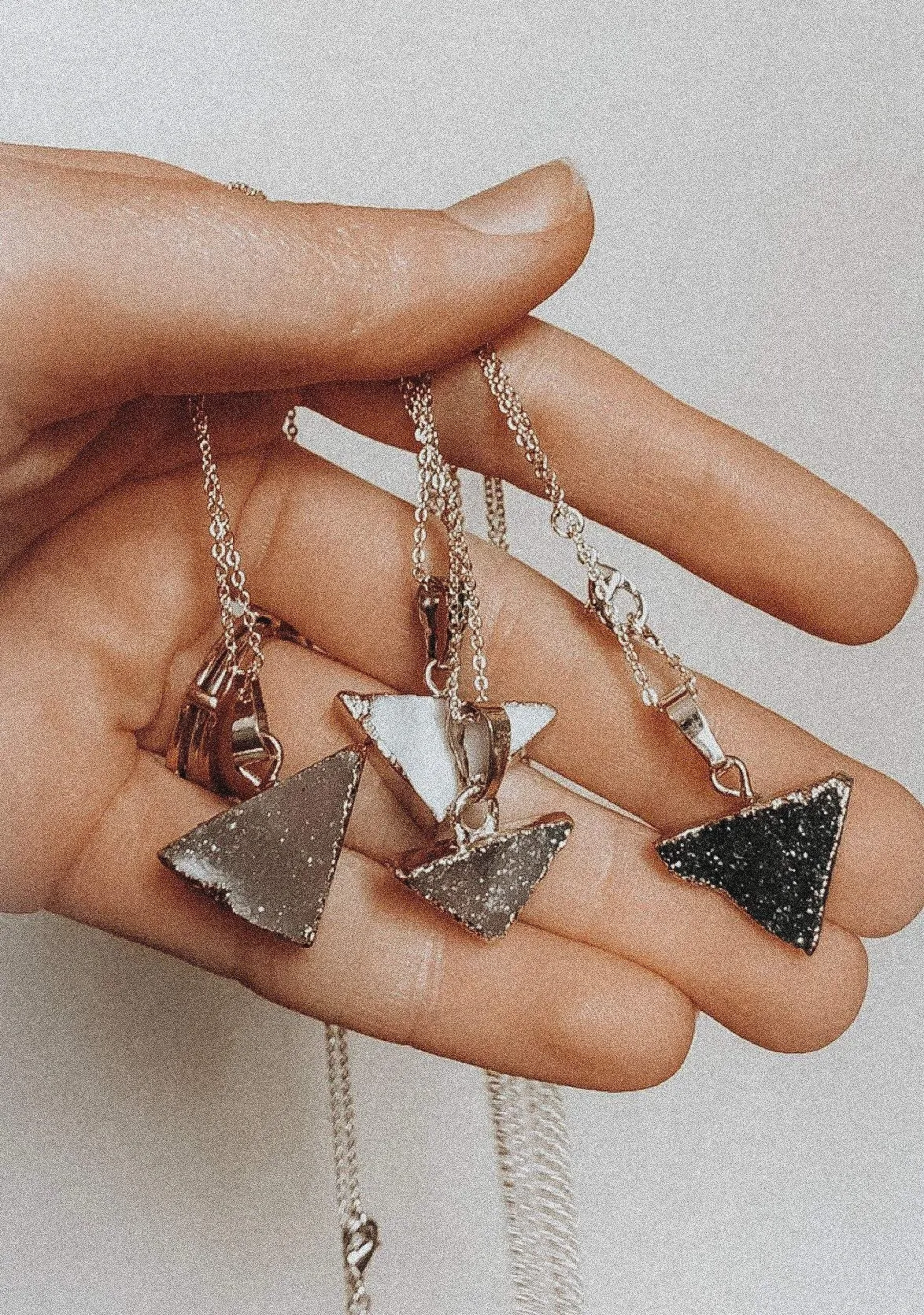 Mini Triangle Diffuser Necklace
