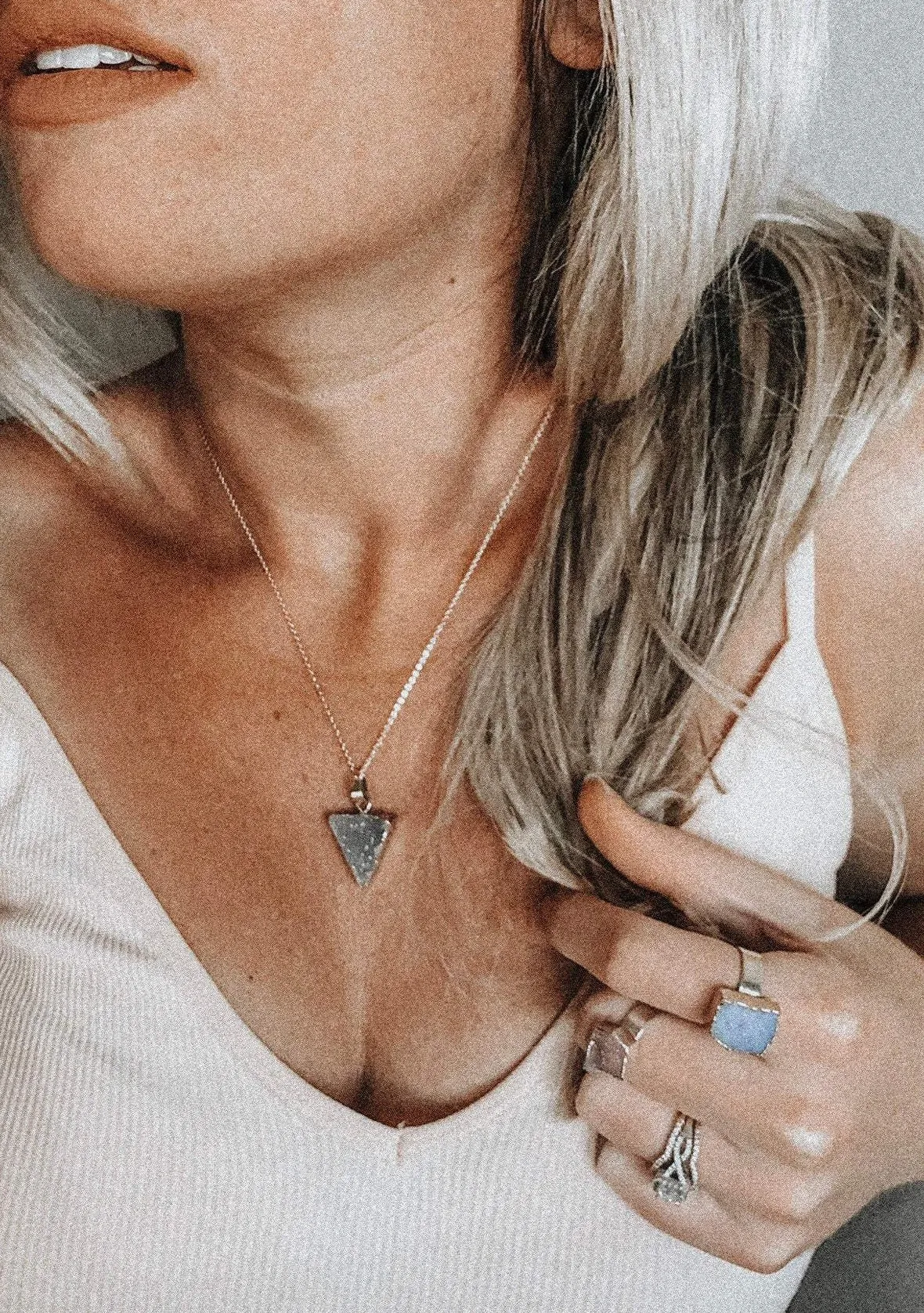 Mini Triangle Diffuser Necklace