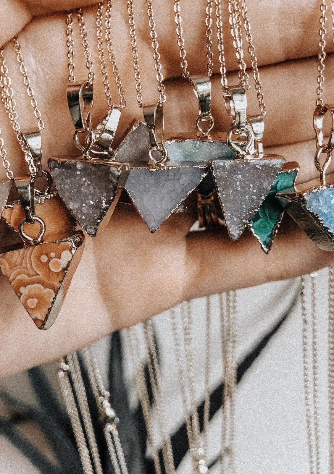 Mini Triangle Diffuser Necklace