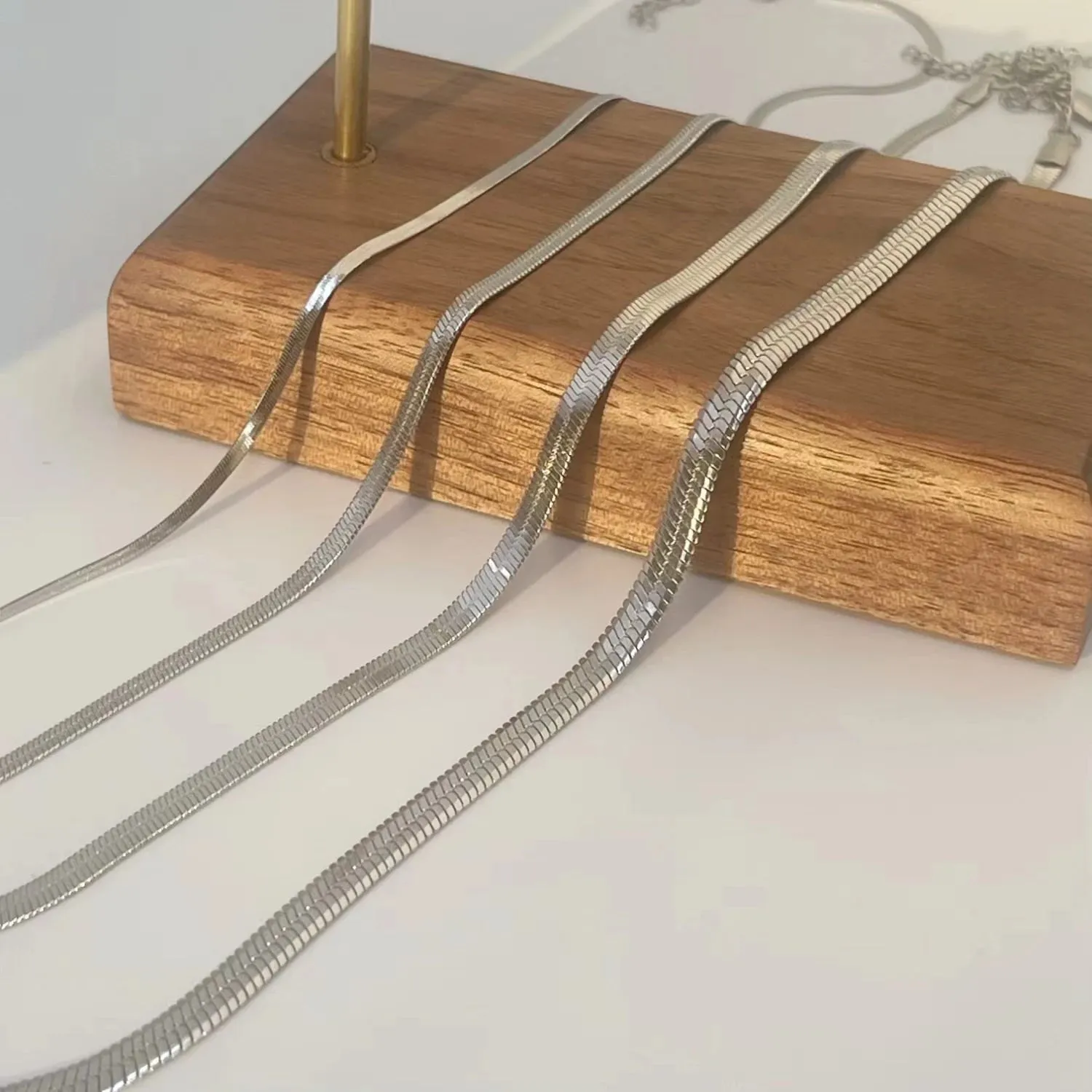 Minimalist Unisex Snake Chain Necklace