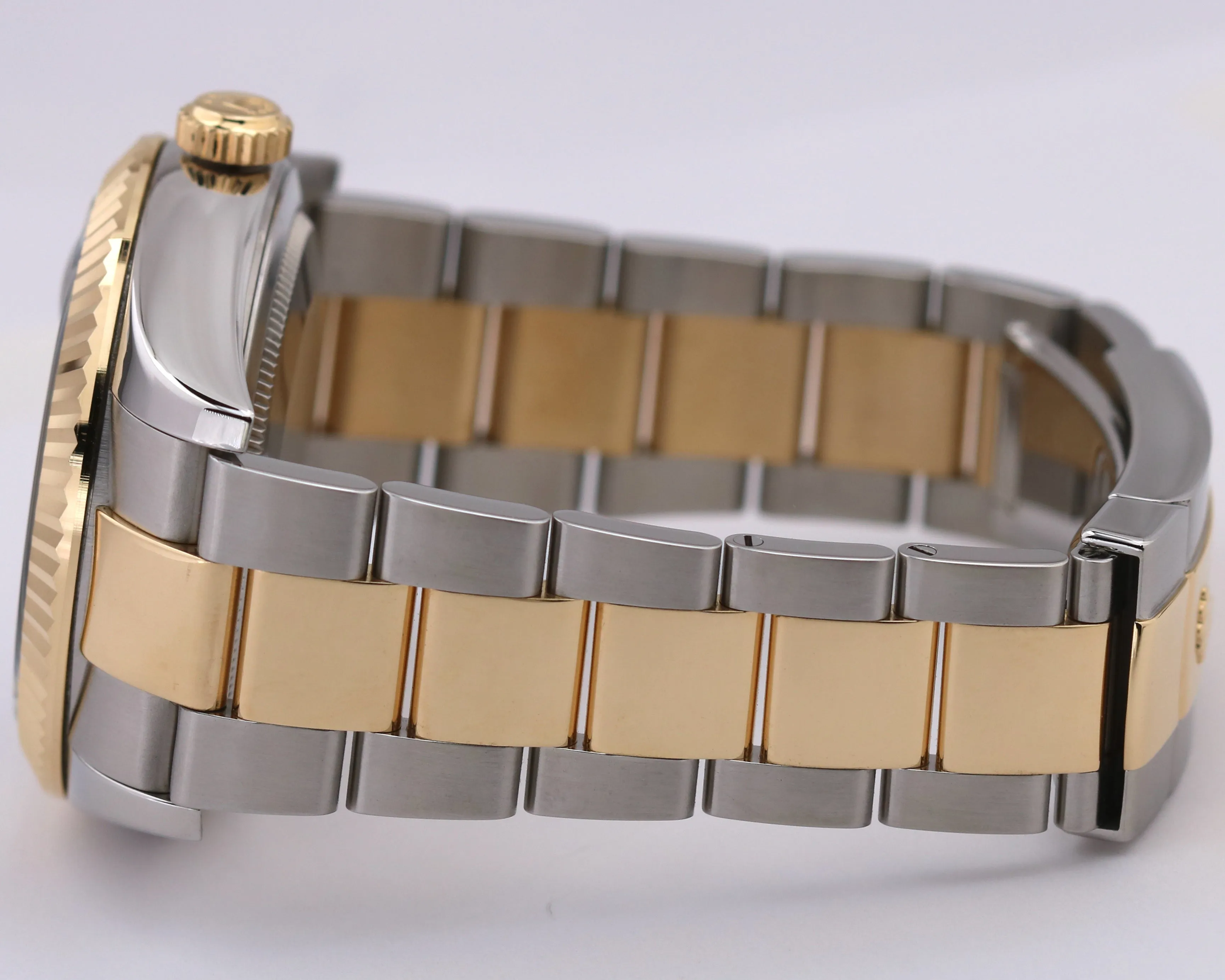 MINT PAPERS Rolex Sky-Dweller BLACK 18K Yellow Gold Steel 42mm Oyster 326933 BOX