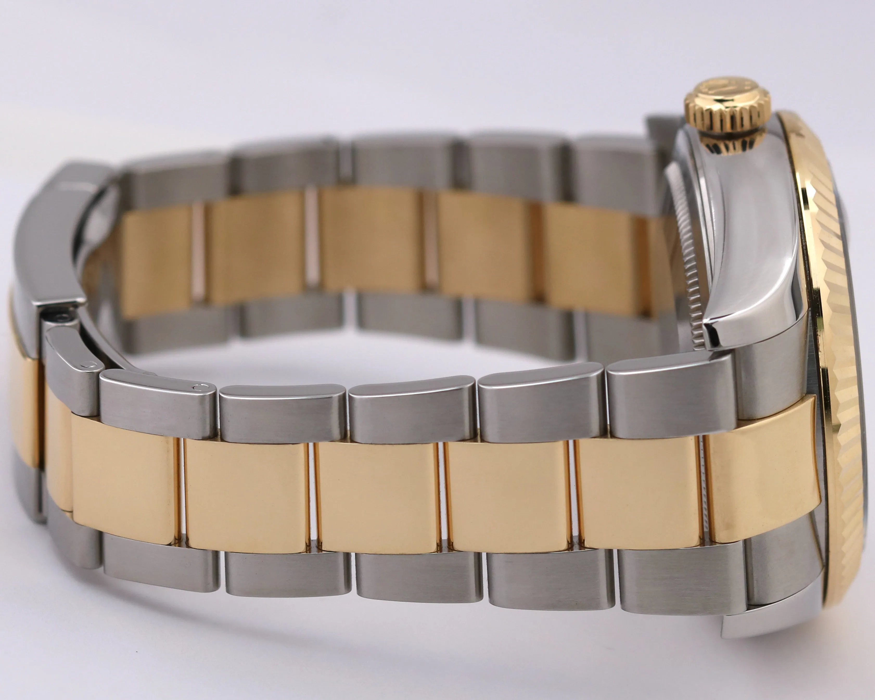 MINT PAPERS Rolex Sky-Dweller BLACK 18K Yellow Gold Steel 42mm Oyster 326933 BOX