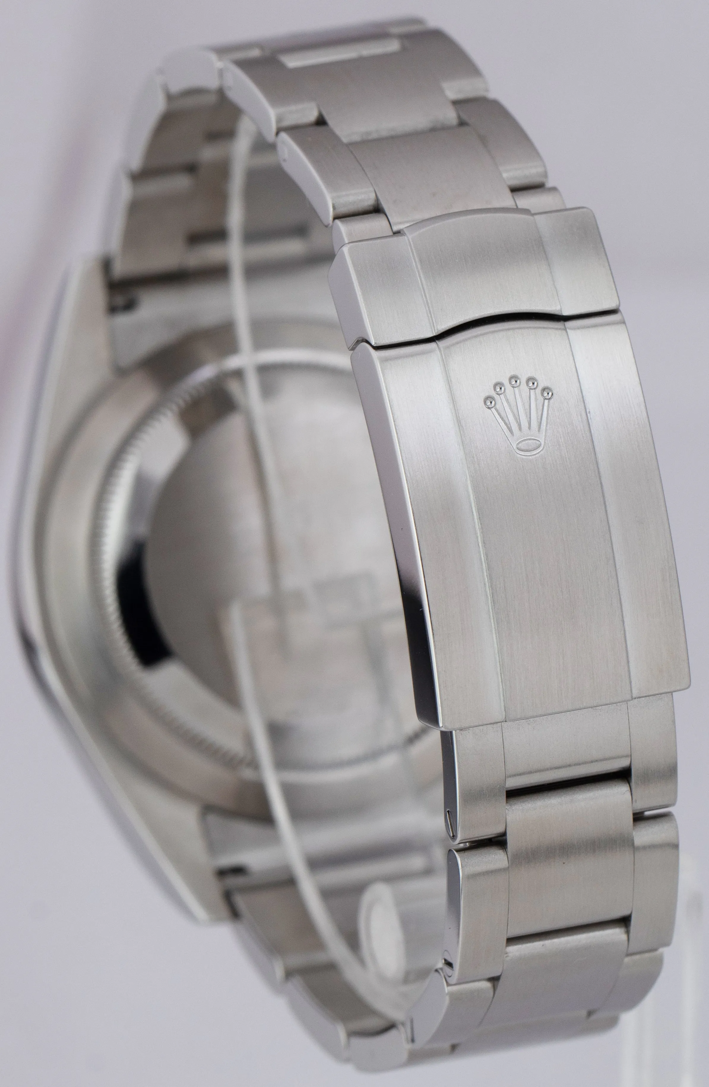 MINT Rolex Oyster Perpetual 39mm Blue Stainless Steel Automatic Watch 114300
