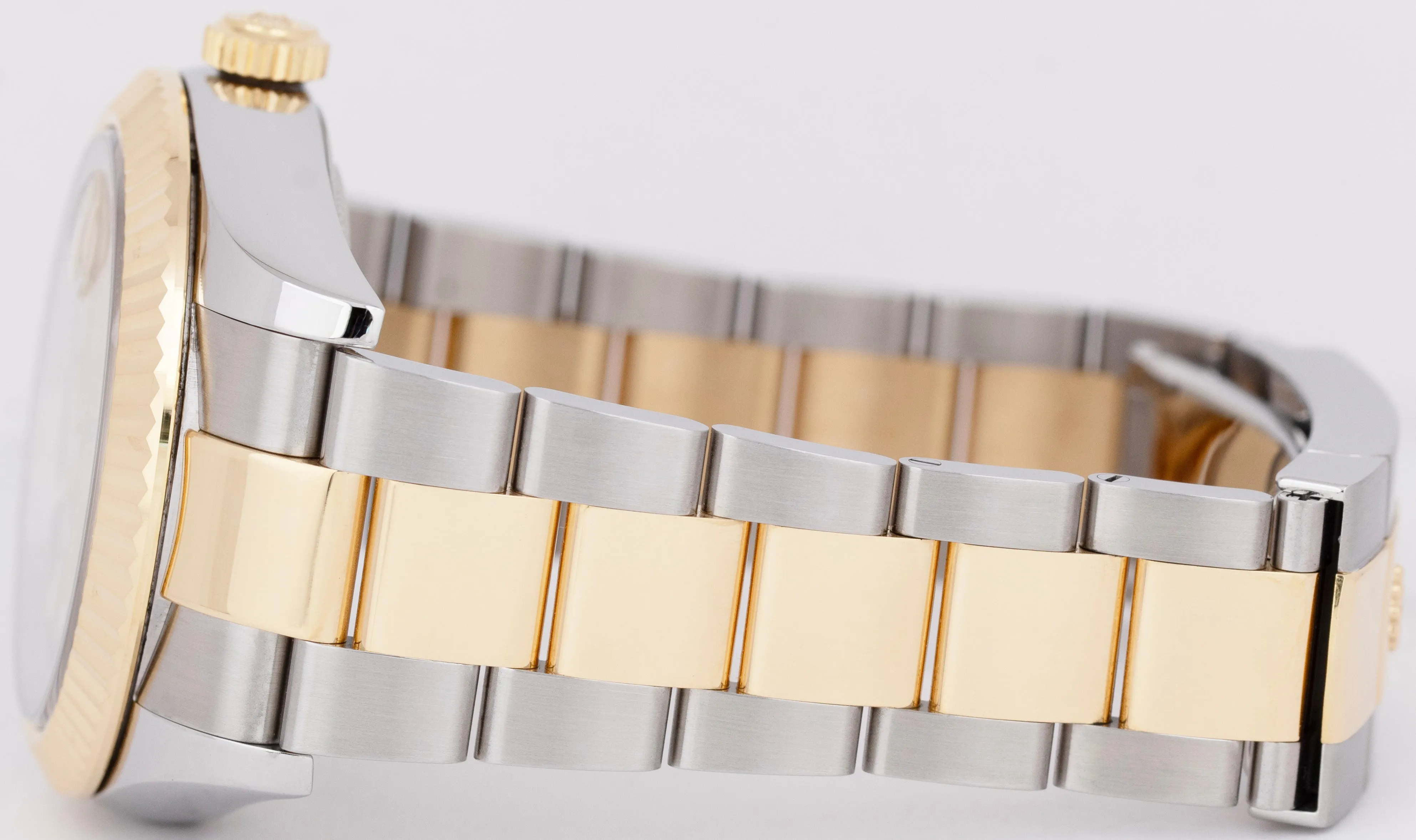 MINT Rolex Sky-Dweller Champagne Two-Tone 18K Gold Stainless 42mm Oyster 326933