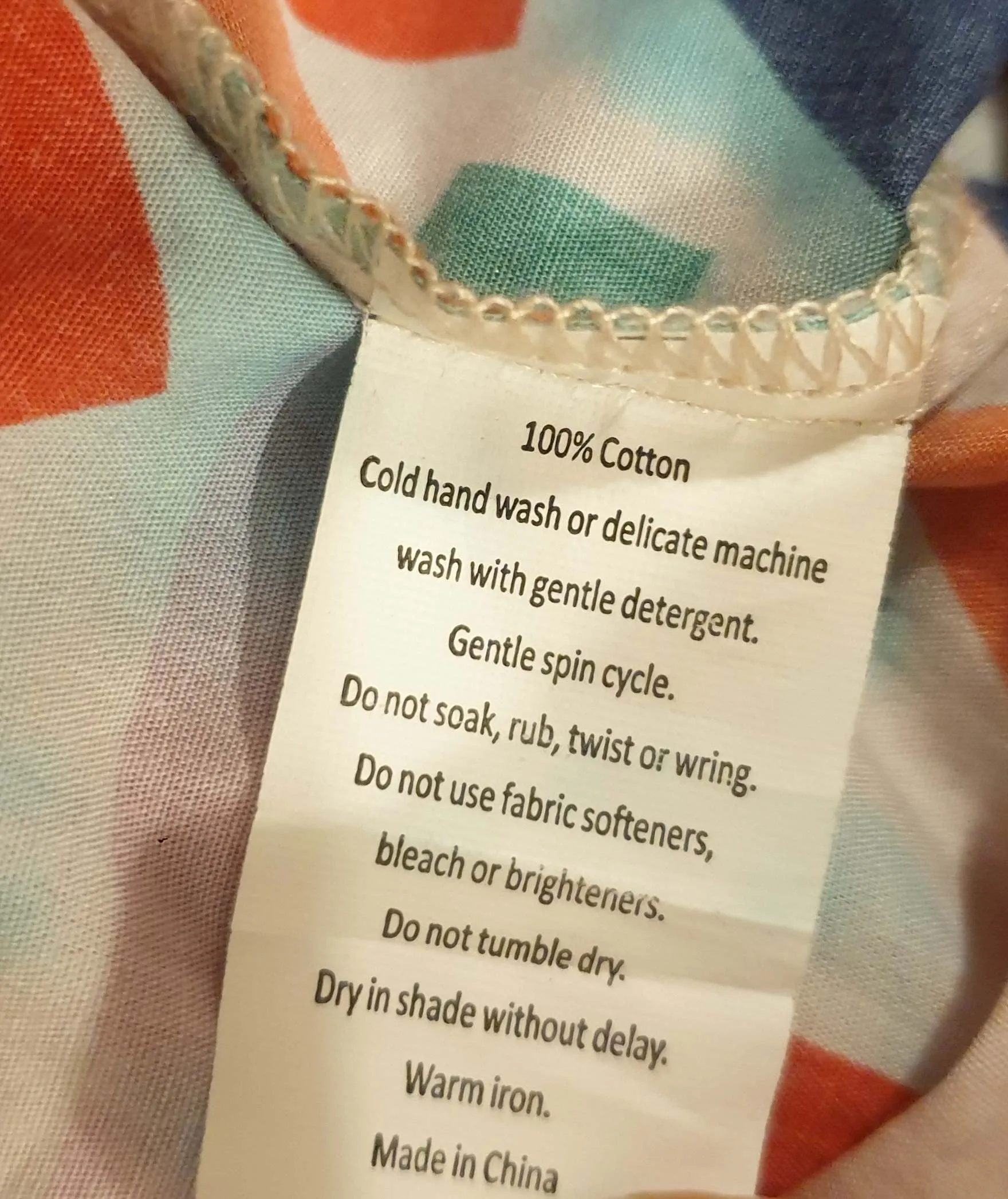 Miranda Murphy colourful print shell style dress size L (best fits 12-small 14)