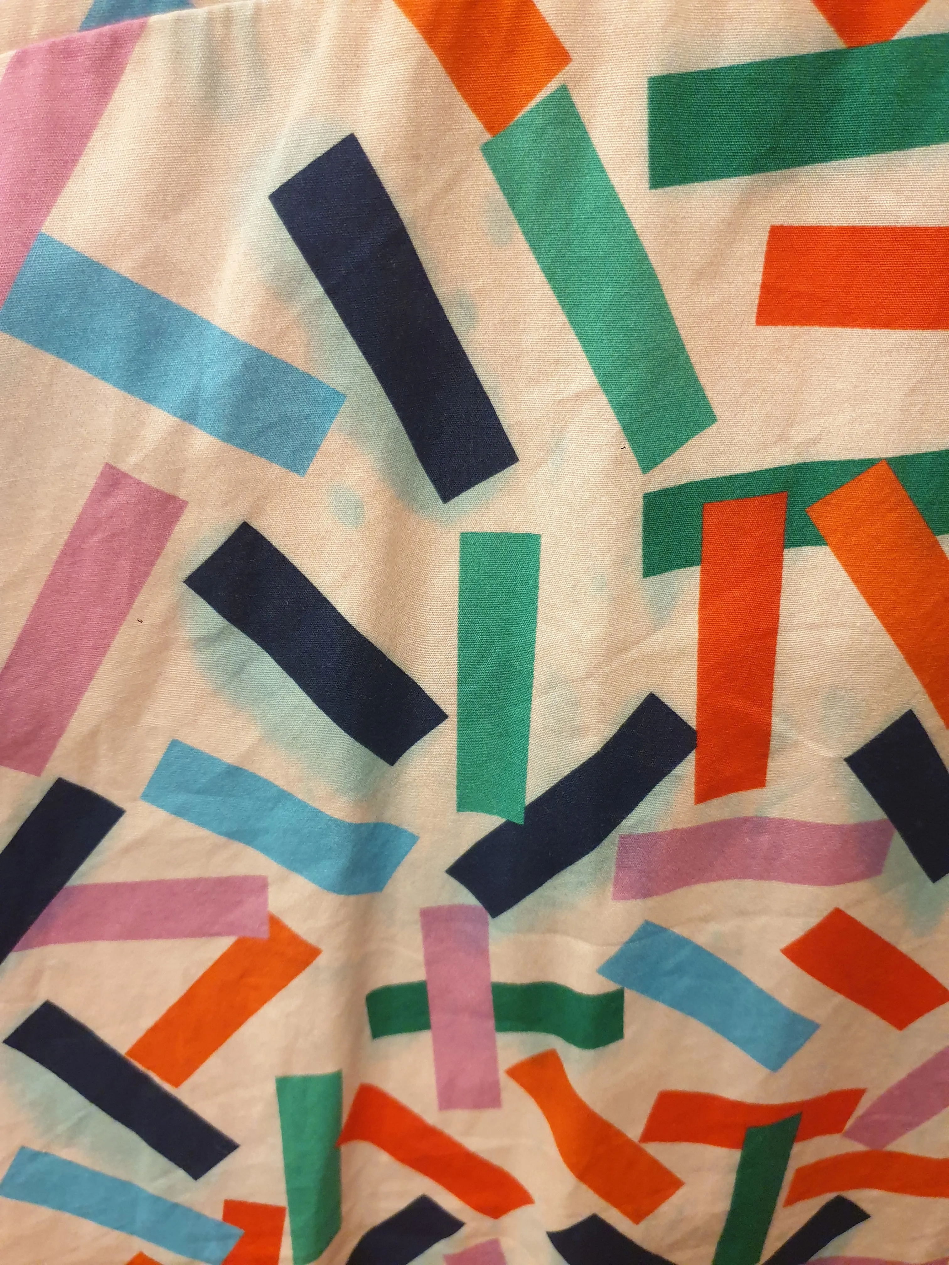 Miranda Murphy colourful print shell style dress size L (best fits 12-small 14)