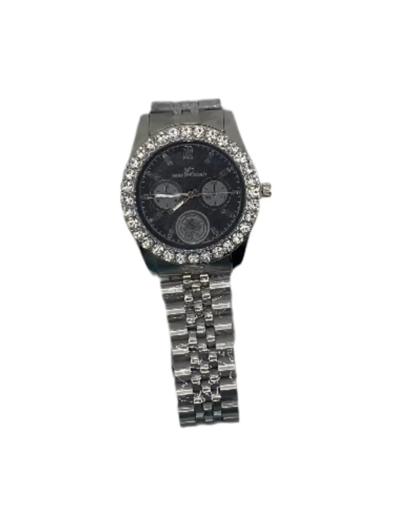 Misty Blue Rory - Metal Band Rhinestone Dial Watch
