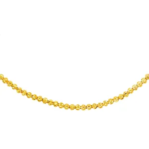 Moon-Cut Beads Choker 14K