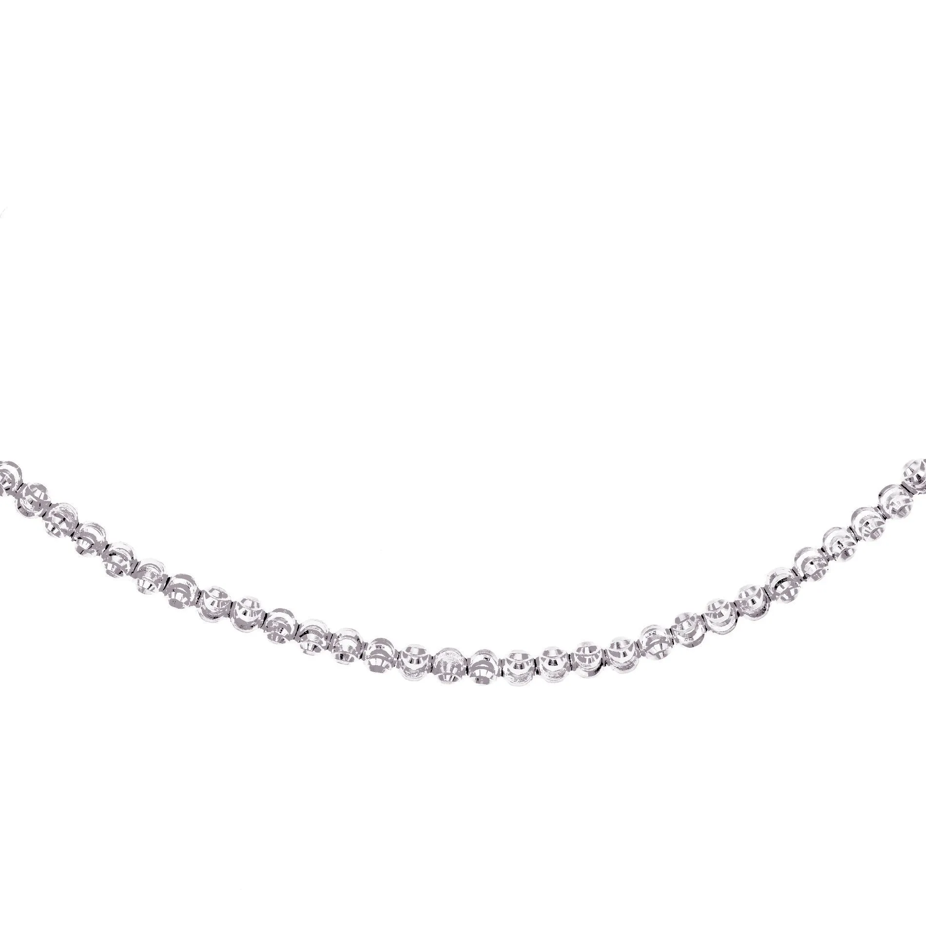 Moon-Cut Beads Choker 14K