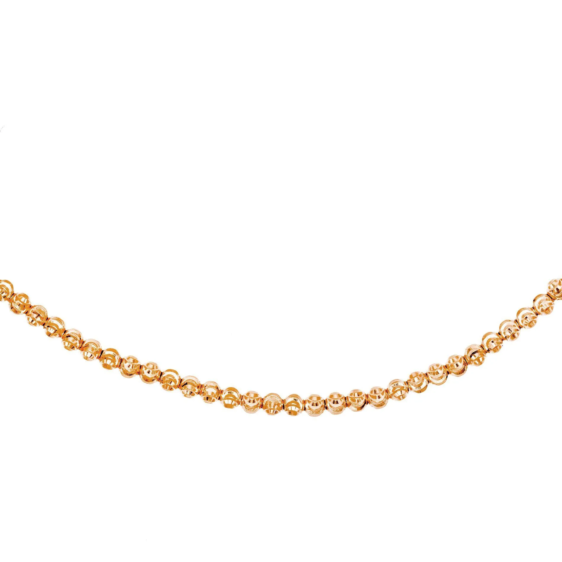 Moon-Cut Beads Choker 14K