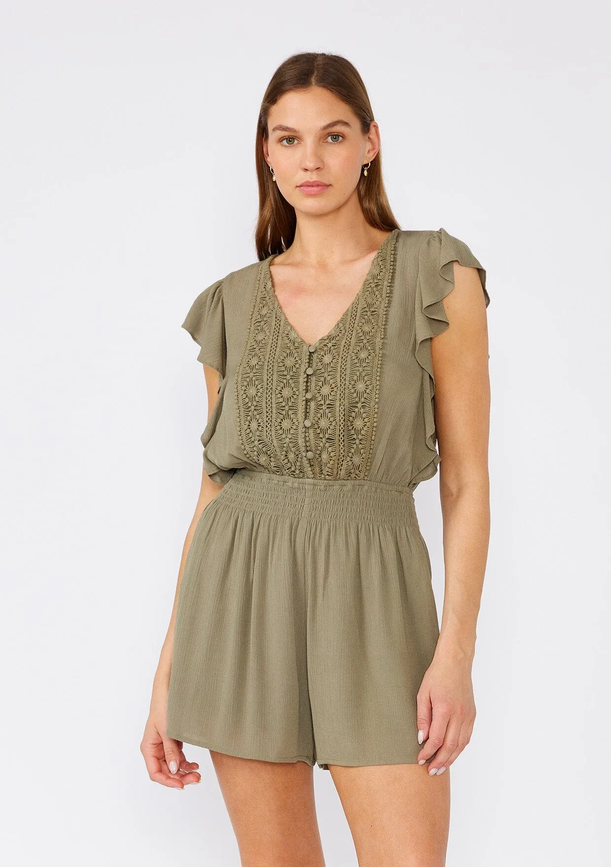 Moxie Crochet Short Romper