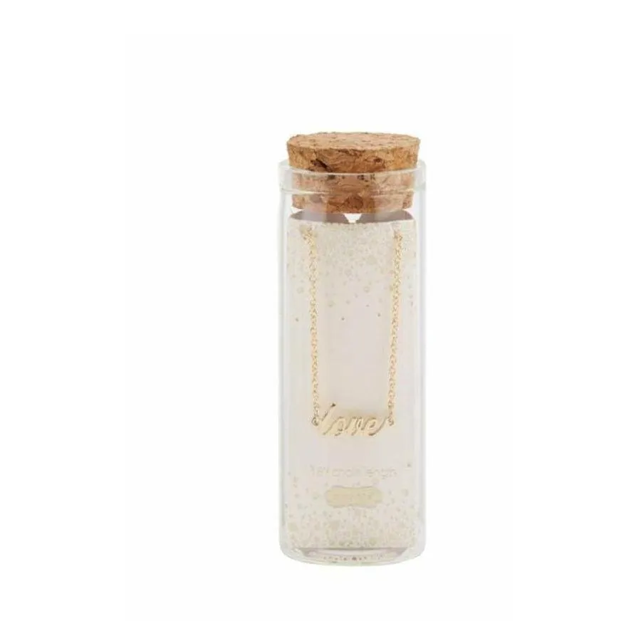 Mud Pie Bottled Sentiment Necklace