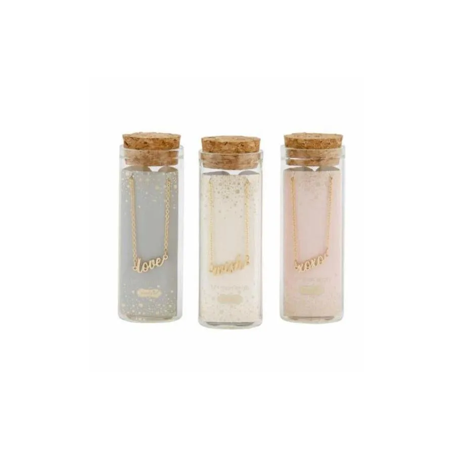 Mud Pie Bottled Sentiment Necklace