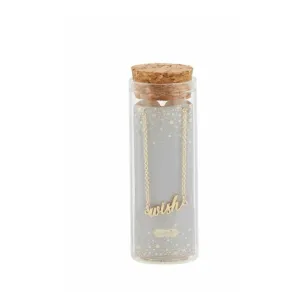 Mud Pie Bottled Sentiment Necklace