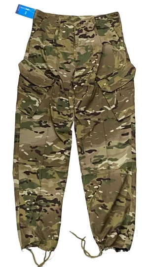 Multi Cam Tactical Cargo Pants with slant pockets and rear seat reinforcement