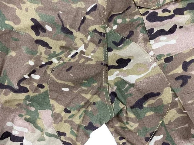 Multi Cam Tactical Cargo Pants with slant pockets and rear seat reinforcement