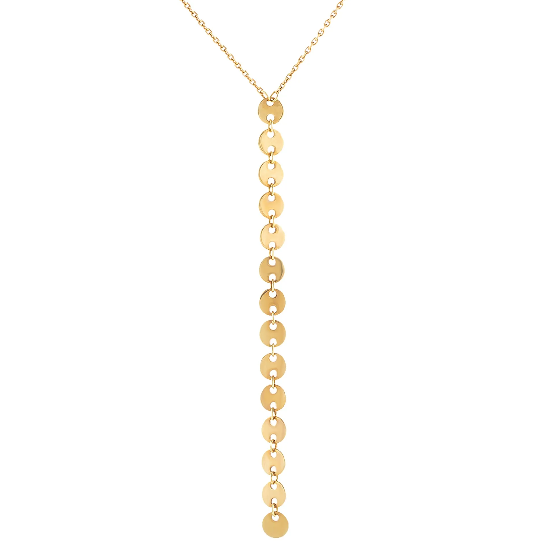 Multi Disc Lariat 14K