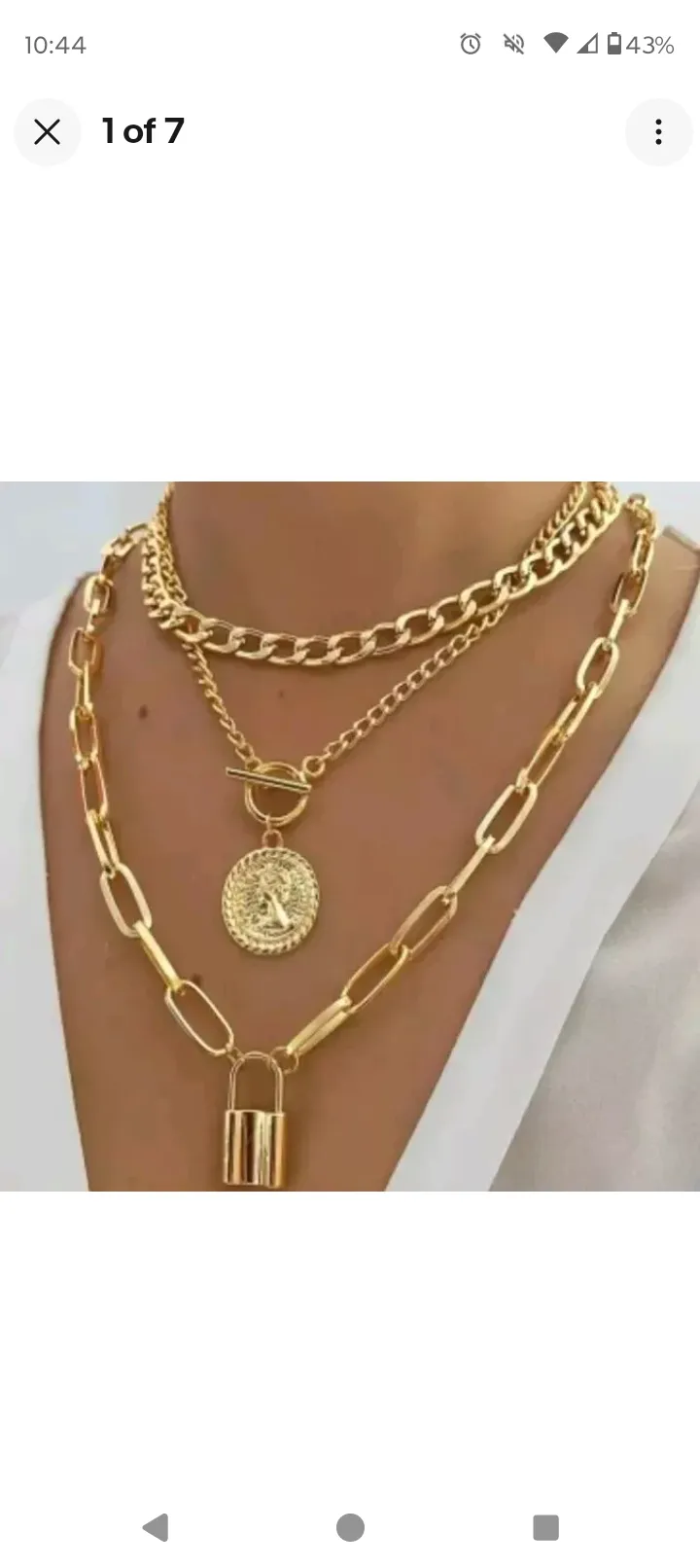 Multi-Layer Necklace Trendy Pendants Choker Women Fashion Jewelry Free Shipping