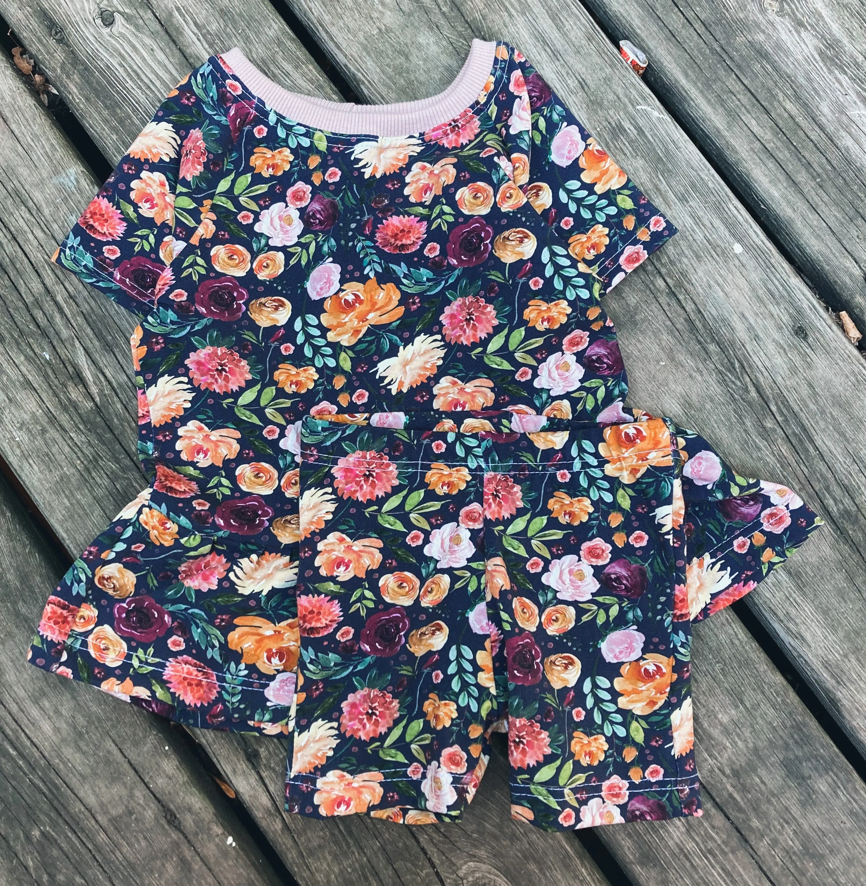 MYSTERY PEPLUM AND BIKE SHORTS