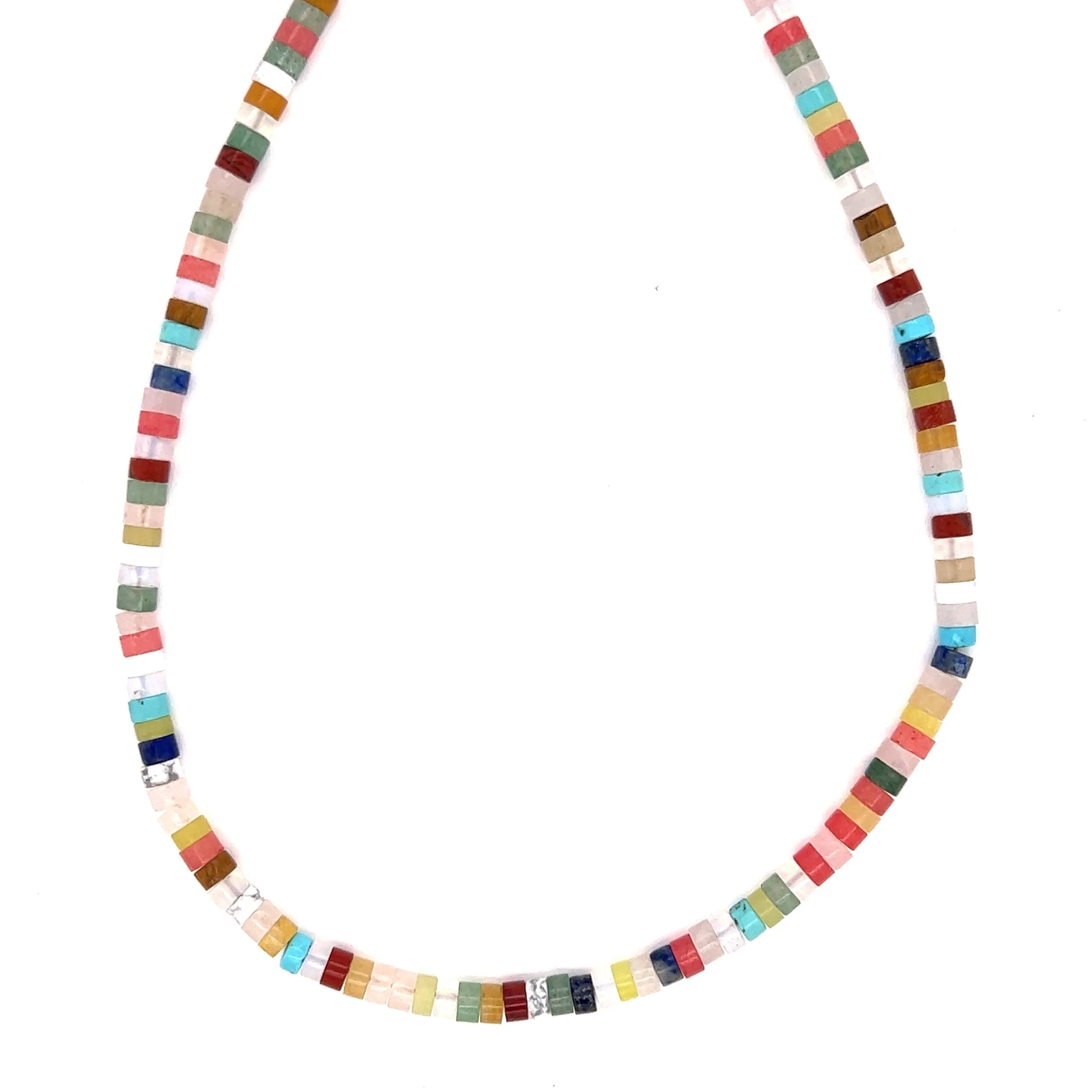 Natural Gemstone Beaded Choker Necklace