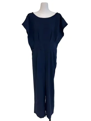 Navy Blue Plain Jumpsuit
