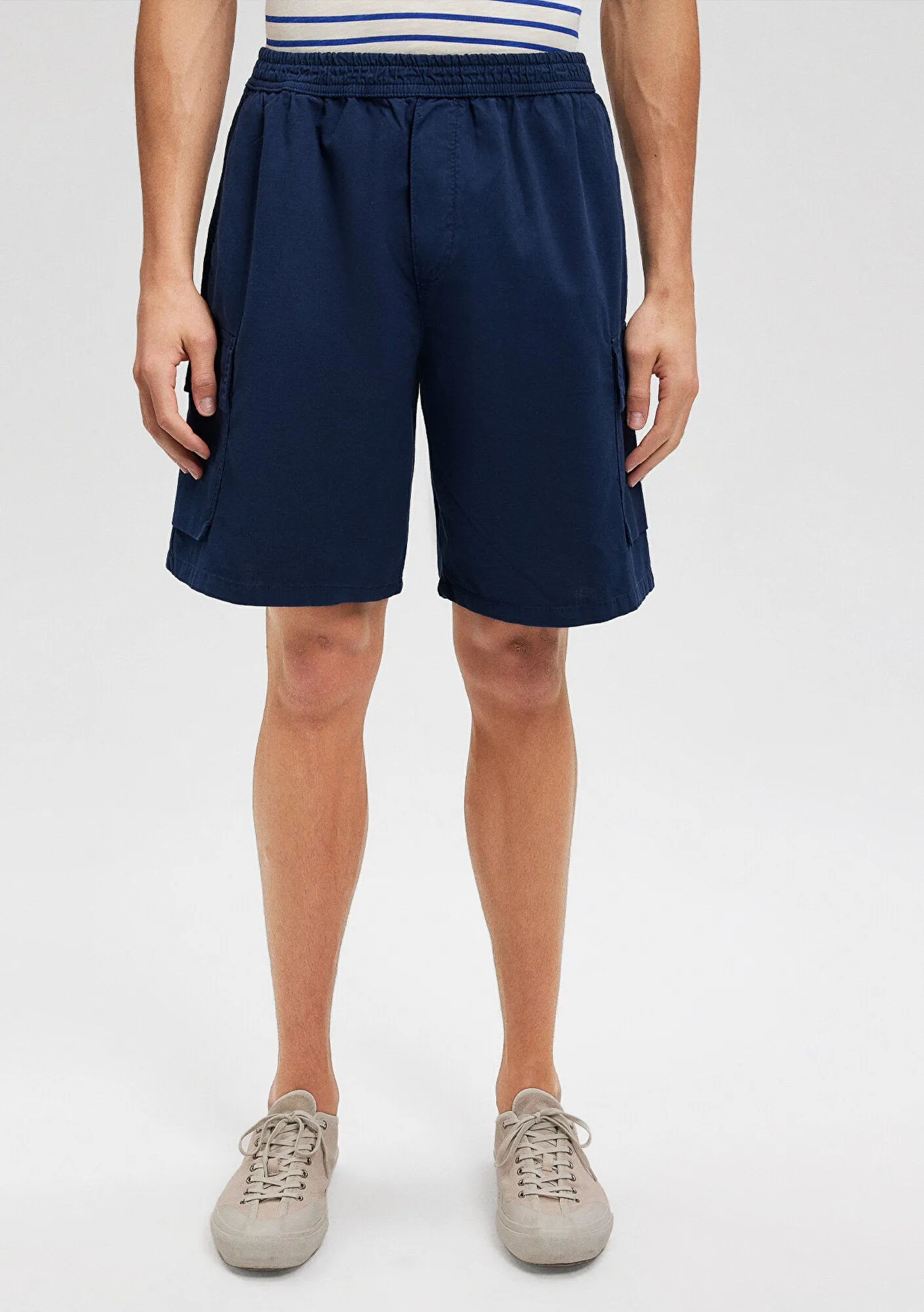 Navy Cargo Shorts
