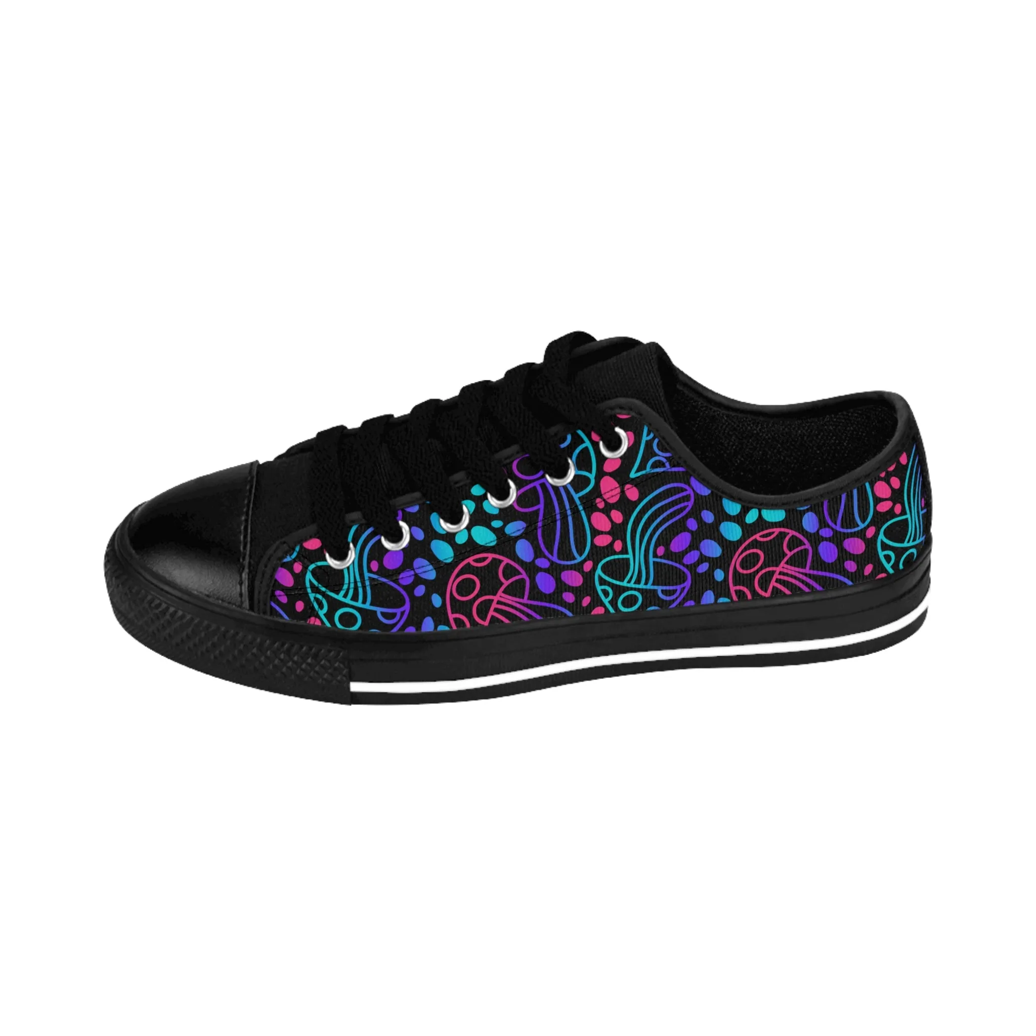 Neon Mushrooms Women's Sneakers