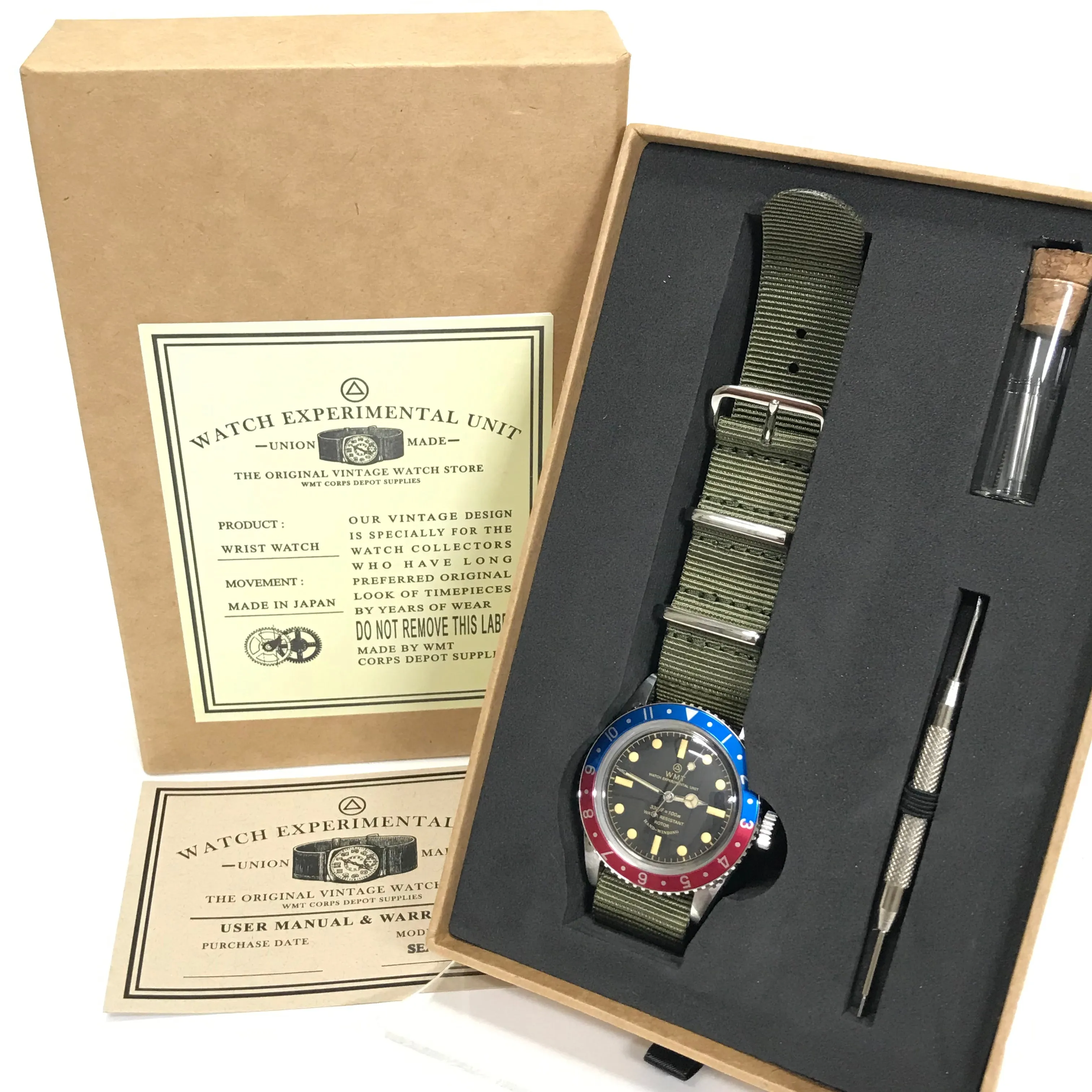 NEW! WMT Sea Diver - Sea Diver Dial / Pilot Pepsi Dial Watch