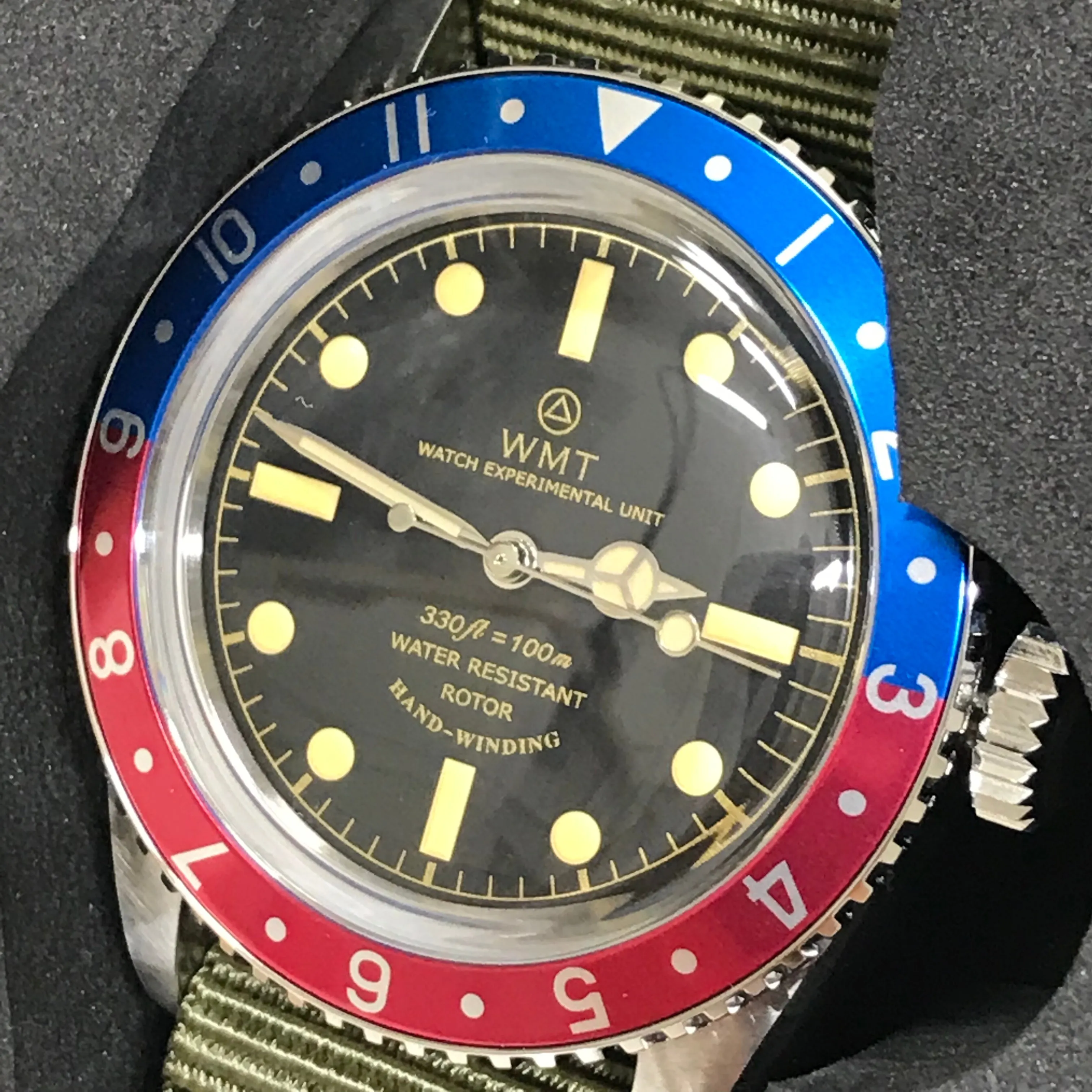 NEW! WMT Sea Diver - Sea Diver Dial / Pilot Pepsi Dial Watch