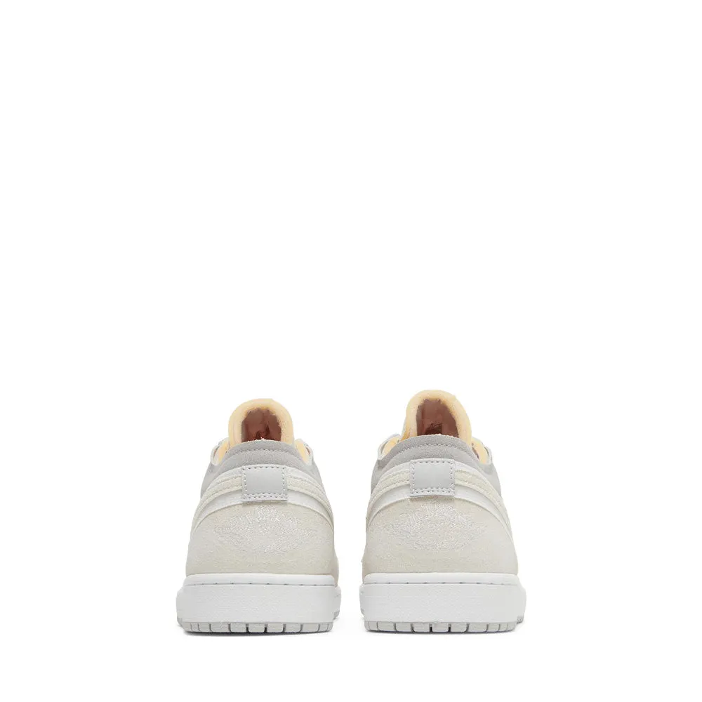 NIKE AIR JORDAN1 LOW INSIDE OUT CREAM WHITE LIGHT GREY (NEW)