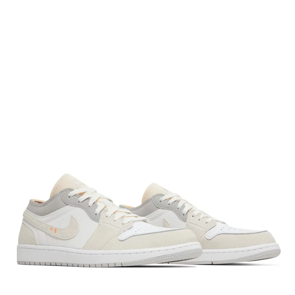 NIKE AIR JORDAN1 LOW INSIDE OUT CREAM WHITE LIGHT GREY (NEW)