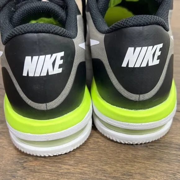 NIKE Air Max Bruin Vapor Wing Sneakers Gray/Black Men's Size 7.5 BQ0129-007 EUC