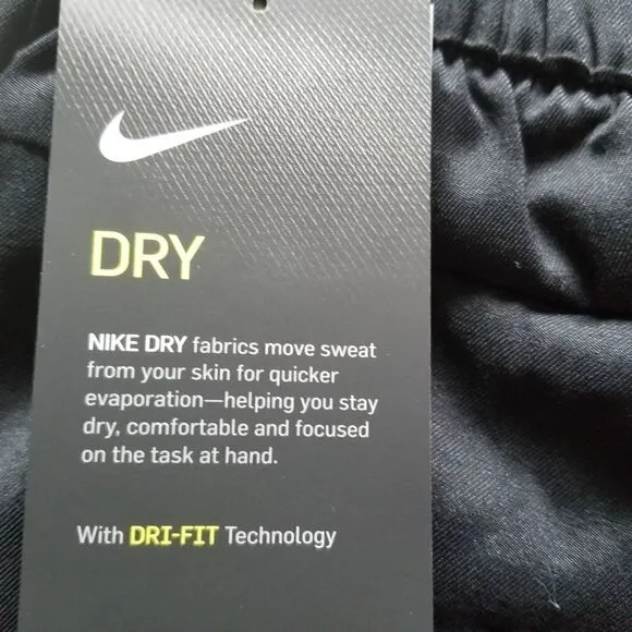 NIKE Dri-Fit Women's UV 10&quot; Bermuda Golf Shorts Black Size S