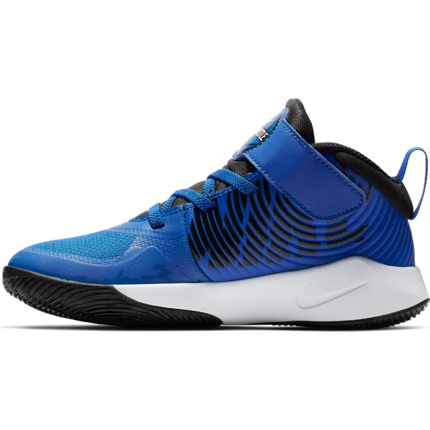 Nike Game Royal/Black/White Team Hustle D 9 Youth Sneaker