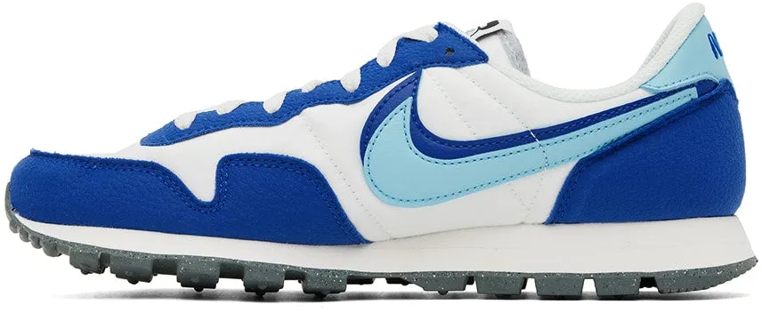 NIKE White & Blue Air Pegasus 83 Sneakers
