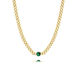 No-Tarnish Medical Titanium Zirconia Hip-Pop Chain Necklace
